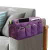 VMDVBNA Sofa Armrest Organizer with 14 Pockets, Coffee view 2