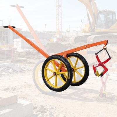 Steel Stone Handling Hand Truck with Clamp and Adjustable Handle, 60 cm/23.6 in
