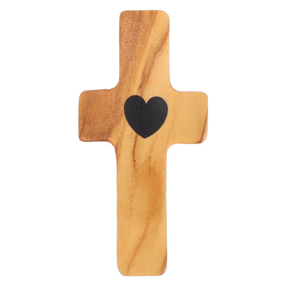 Handcrafted Olive Wood Mini Cross