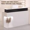 Generic Front Desk Reception Counter, Retail Checkout Counter with Drawers and Cable Management view 3
