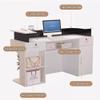 Generic Front Desk Reception Counter, Retail Checkout Counter with Drawers and Cable Management view 4