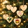 10 Wooden Hearts for DIY Projects + 1 Brush view 4