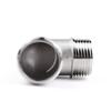 BSP 90-Degree Elbow Pipe Fitting, 304 Stainless Steel Male Thread, 3/8 in view 4