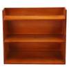 Naroote Vintage Display Shelf, 3-Tier Wooden Step Shelf with Hooks view 1