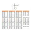 Round Stainless Steel 304 U-Bolts with Nuts and Plates, 4-Pack, Various Sizes (M10 x 50 mm x 150 mm, 2 Sets) view 3