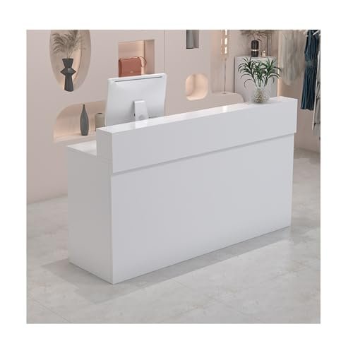 Modern Retail Checkout Counter with Lockable Drawer