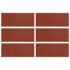 Gecheer Garden Stepping Stones, 6-Pack, Red Rubber, Non-Slip, Weather-Resistant, 60.5 x 25 x 2 cm view 1