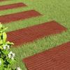 Gecheer Garden Stepping Stones, 6-Pack, Red Rubber, Non-Slip, Weather-Resistant, 60.5 x 25 x 2 cm view 3