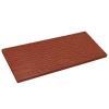 Gecheer Garden Stepping Stones, 6-Pack, Red Rubber, Non-Slip, Weather-Resistant, 60.5 x 25 x 2 cm view 4