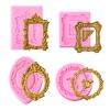 4-Piece Vintage Frame Silicone Molds view 1
