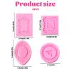 4-Piece Vintage Frame Silicone Molds view 2