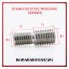 Thread Reducer Screw, M8 × 25 to M14 × 25, 1-Piece Camera Adapter view 2