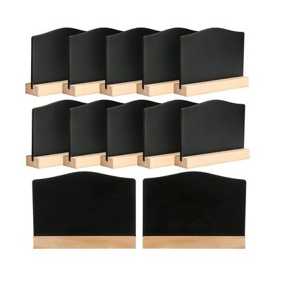 Wanjorlay 12 Mini Chalkboards with Stands, Small Wooden Chalkboard Signs, Mini Chalkboard Set, Place Cards, Price Tags