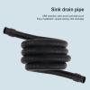 Generic Sink Drain Elbow Fitting – Quick-Connect Adapter with Strainer and Hose view 4