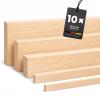 KGM Pine Rectangular Strips - Solid Untreated Wood - 2400 x 30 x 10 mm - 10-Pack view 1