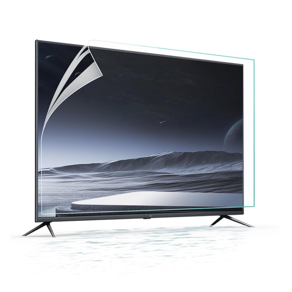 TV Anti-Blue-Light Film, 98% Glare Reduction, UV and Blue-Light Screen Protector for 55-Inch 4K HDTV