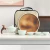 Portable Chinese Kung Fu Ceramic Tea Set with Glass, Travel Tea Set for Tea Lovers (B1) view 2