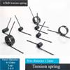 Straight Stainless Steel Torsion Springs, Right-Hand 65 Mn Steel, 1.2 mm, Multiple Sizes, 60/180°, 5 pcs (10 mm × 120 × 9) view 3