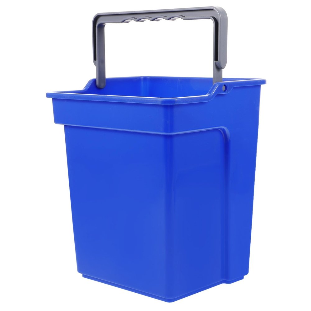 Blue 4L Plastic Mop Bucket with Handle for Water and Mops