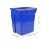 Blue 4L Plastic Mop Bucket with Handle for Water and Mops view 2