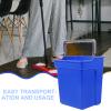 Blue 4L Plastic Mop Bucket with Handle for Water and Mops view 3