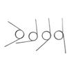 Straight Stainless Steel Torsion Springs, 65Mn Steel V-Shaped Left-Hand Torsion Springs, 1 mm Wire Diameter, Various Sizes, 10 Pieces (8 mm × 4 × 120°) view 2