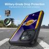 Head Case Designs Official NBA Vertical Banner Los Angeles Lakers Gel Armour Case [Military-Grade Protection] for Apple iPhone 13 view 3