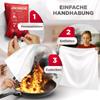 Fire Blanket 4-Pack, 1.6 x 1.8 m + Fire Extinguishing Spray 4-Pack, 750 ml - Fire Safety Set for Home, Kitchen & Car view 4