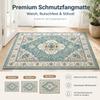Vintage Oriental Entryway Rug, Washable Non-Slip Doormat, Beige Tribal, 40 x 60 cm view 2