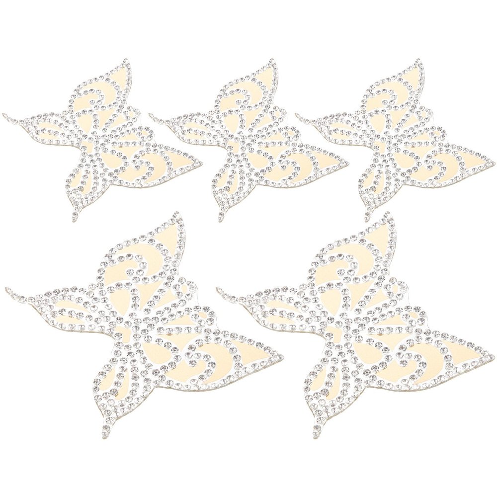 LIGHTAOTAO Rhinestone Butterfly Iron-On Patch - 5 Pieces