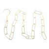 VILLCASE Heavy-Duty Iron Hanging Chain with Hooks for Garment Racks, Gold view 1