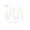 VILLCASE Heavy-Duty Iron Hanging Chain with Hooks for Garment Racks, Gold view 2