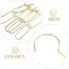 VILLCASE Heavy-Duty Iron Hanging Chain with Hooks for Garment Racks, Gold view 3