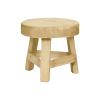 Generic Round Wooden Plant Stand Table view 1