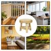 Generic Round Wooden Plant Stand Table view 4