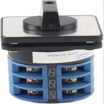 BCJMKDX 3-Position Universal Switch YMW26-63/2, 690 V, 63 A, 2-Pole, 8 Terminals
