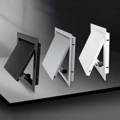 Aluminum Inspection Hatch with Push-Release, Gray, 40 x 80 cm
