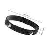 JHKNNK Tai Chi Silicone Bracelets, 2-Pack, Yin Yang Street Dance Hip Hop Style, Adjustable, for Men and Women view 2