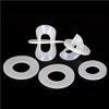 Silicone Washer, Flat Screw Gasket, White, High-Temperature, 14 x 36 x 3 mm view 4