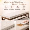 Bench Cushion with Non-Slip Bottom, Removable Washable Cover, 110 x 45 x 5 cm, No. 08 view 3
