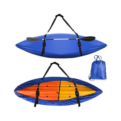 UZAMIRLEX Kayak Storage Cover, 420D Oxford, Blue, Fits 5.1–5.5 m Kayaks