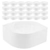 ASAKKURA 50 Disposable Chef Hats, White Paper, Retro Style view 1