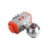 VWWJCCRO 19–108 mm Pipe, 1.5–4 in Tri-Clamp 304/316L Stainless Steel Butterfly Valve with Pneumatic Actuator (51 mm Pipe, 64 mm AT52, SS304, Normally Open), Barb Fittings view 4
