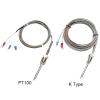 K/PT100 Threaded Thermocouple, Stainless Steel Probe, 800°C, 1–5 m, Pipe Temperature Controller (1 pc) view 3