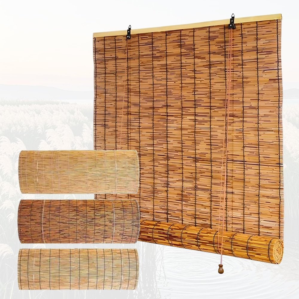 LXODOVZD Bamboo Roller Shade