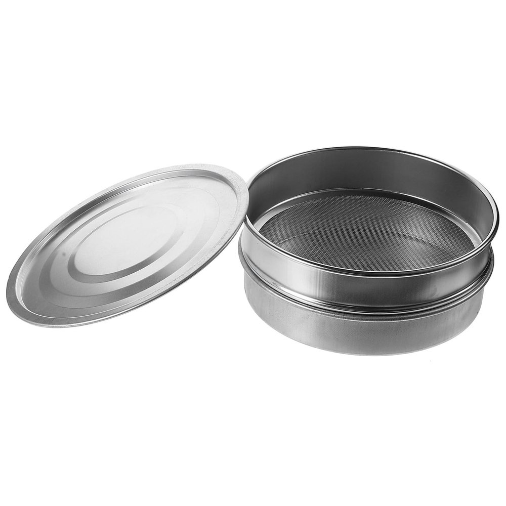 DRESSOOS Stainless Steel Mesh Sieve 20 cm Standard Sprouting Tray, 3-Piece