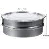 DRESSOOS Stainless Steel Mesh Sieve 20 cm Standard Sprouting Tray, 3-Piece view 2