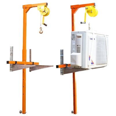 Portable Air Conditioner Crane Lifting Bracket, Hand-Crank Repair Tool for HVAC Installation and Maintenance