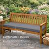 Generic Outdoor Bench Cushion 110 x 40 cm, 5 cm Thick, Off-White view 2