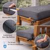 Generic Outdoor Bench Cushion 110 x 40 cm, 5 cm Thick, Off-White view 4